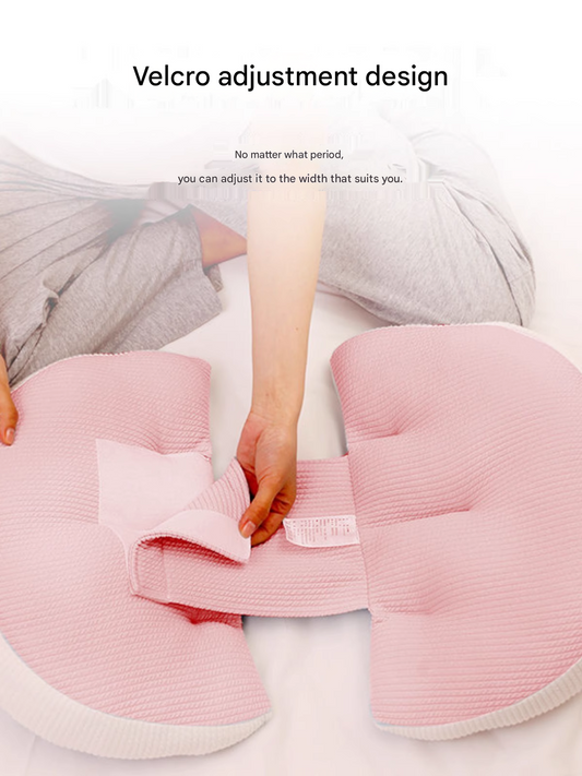 Ergonomic U-Shaped Pregnancy Pillow with Waist and Belly Support