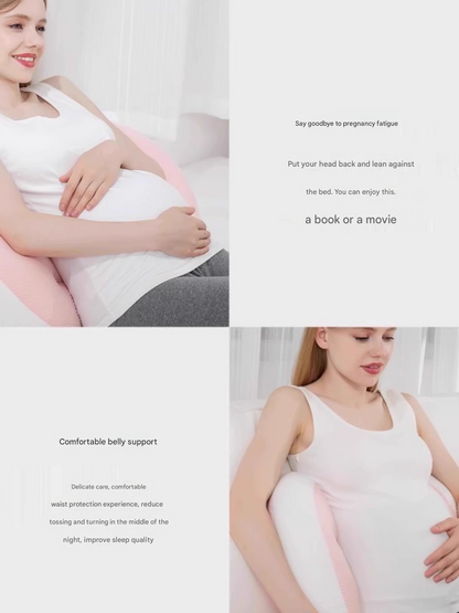 Ergonomic U-Shaped Pregnancy Pillow with Waist and Belly Support