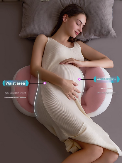 Ergonomic U-Shaped Pregnancy Pillow with Waist and Belly Support